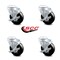 Service Caster 4 Inch Hard Rubber Wheel Swivel Bolt Hole Caster Set with Brake SCC-BH20S414-HRS-TLB-4 - alternate 6